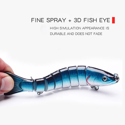 Fishing Bait Sinking Wobblers Fishing Tools 14cm28g17g Fishing LurefiShing Gaccessories  8 Segment Hard Lures for Fishing Lure