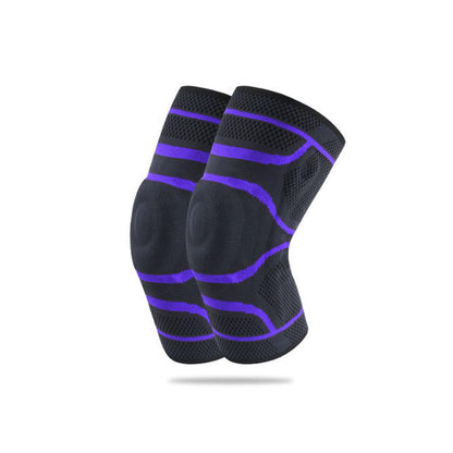 Custom Logo Breathable Basketball Athletic Sports Running Jogging Climbing Compression Silicone Knee Pad