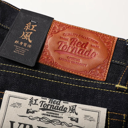 SD107-0001   Heavy Weight Indigo Selvage Unwashed Pants Unsanforised Thick Raw Denim Jean 17oz