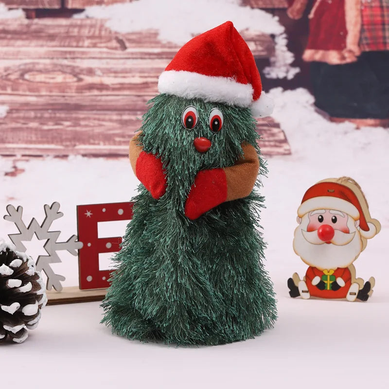 Dropshipping Santa Claus Musical Climbing Rope Ladder Electric Musical Toy Ornaments for Holiday Season MOQ 1 Piece
