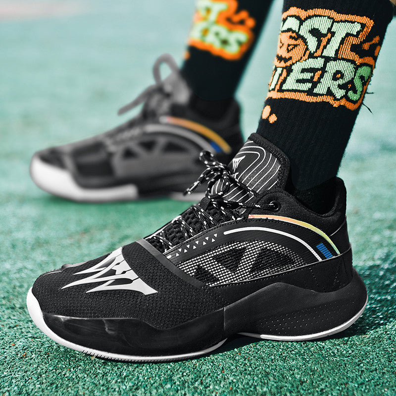 2022 Top Quality Outdoor Running Men's Basketball Shoes Sneakers Daddy Flying Knitted Shoes