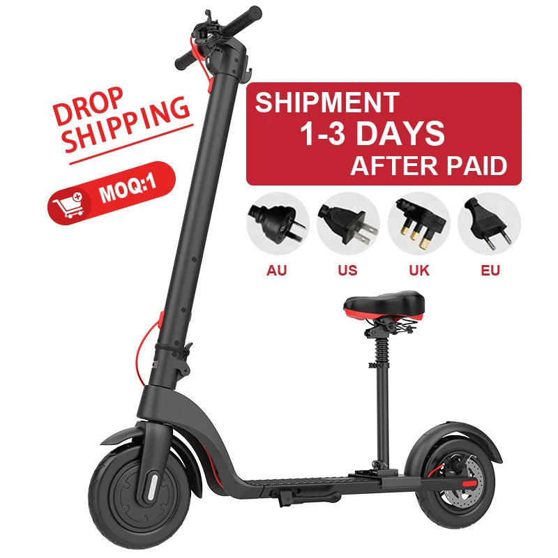 Europe USA Warehouse X7 Foldable Electric Scooter 250W Motor Scooter Electrique Adult Max Range 25KM Standing Scooter Electrico