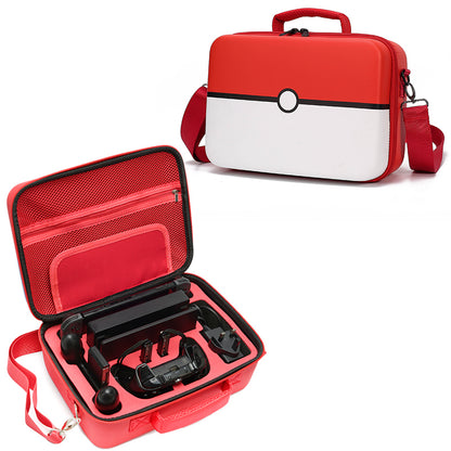 Pokeball Style Travel Carrying Case for Nintendo Switch Pokemon Accessories System Cute & Deluxe Protective Hard Shell Carry Bag
