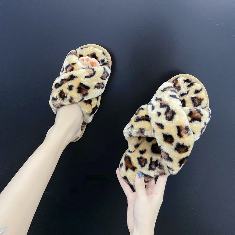 2021 New Winter Indoor Children Kids Ladies Home Soft Shoes Fashion Fur Slippers for Women