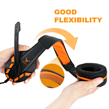 KIKC PS-4 3D Stereo Ps5 Wired Gaming Headset With Microphone Headphone Gamer Usb Custom