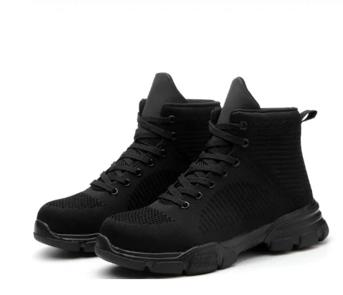 Men Safety Shoes With Metal Toe Indestructible Ryder Shoe Work Boots With Steel Toe Waterproof Breathable Sneakers Work Shoes