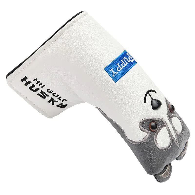 Lovely Husky Animal Golf Putter Headcover PU Leather Dustproof New for Putter