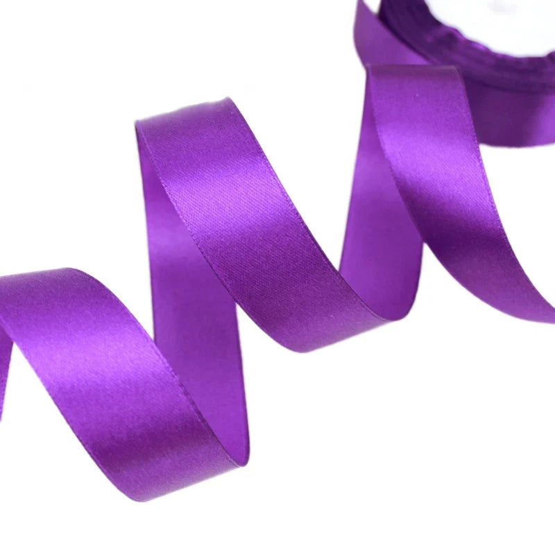 Purple Satin Ribbon Wholesale Gift Wrapping Christmas Ribbons