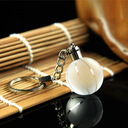 Factory Dropshipping Sport Crystal Basketball Keychain for Jewelry Gifts Men Basketball Keyring