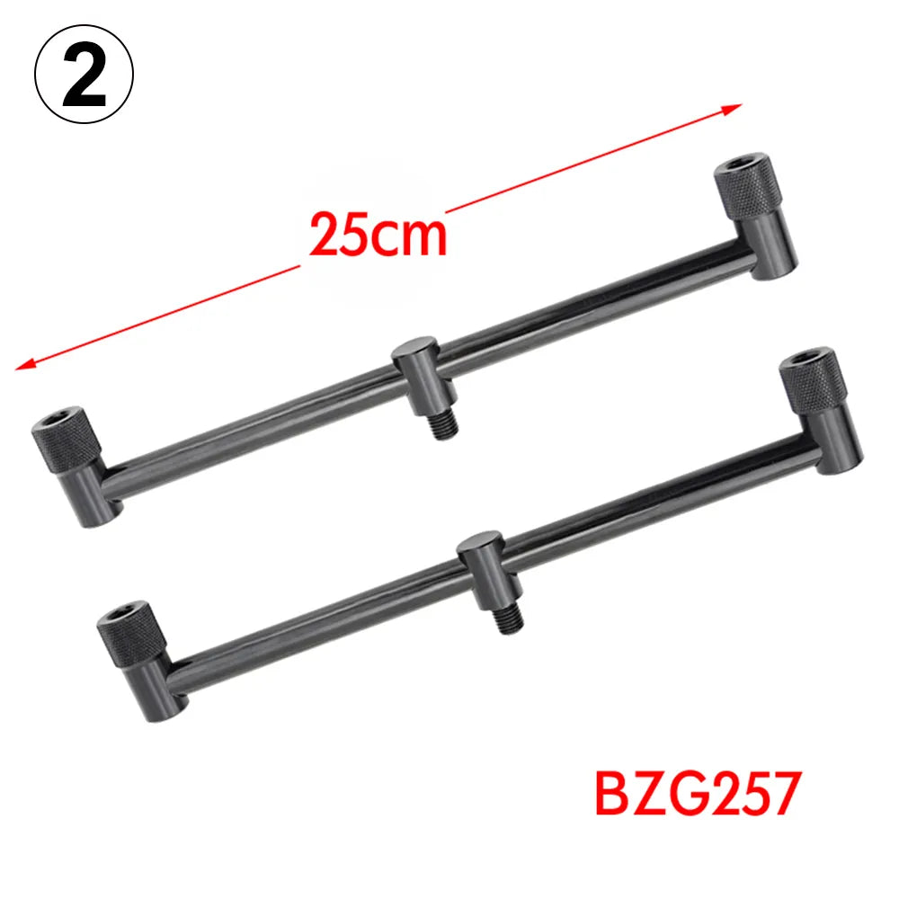 Carp Fishing Buzz Bars 20cm 30cm Fishing Rod Pod Holder Black Buzzer Bar for 2 Rods