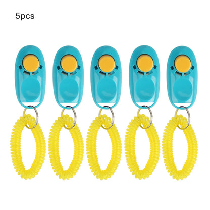 5pcs Dog Clicker Toys Pet Tranining Clicker Obedience Dog Cat Training Trainer