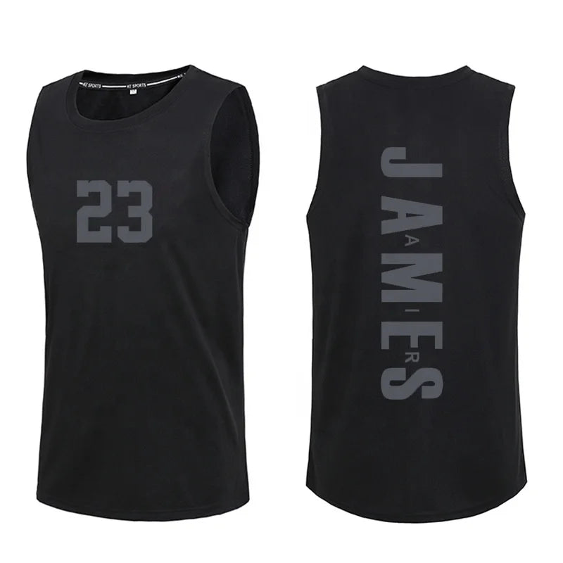 Wholesale Customized Basketball Shirt Vest Men's Loose Increase Summer Thin Quick Dry Sports Casual Jersey