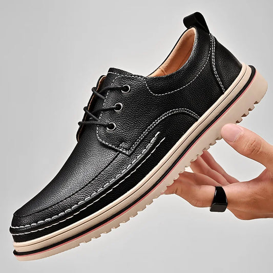 38-44 Four Seasons Casual British Style Leather Shoes Business Formal Men's Shoes Men's Low Cut Martin Boots