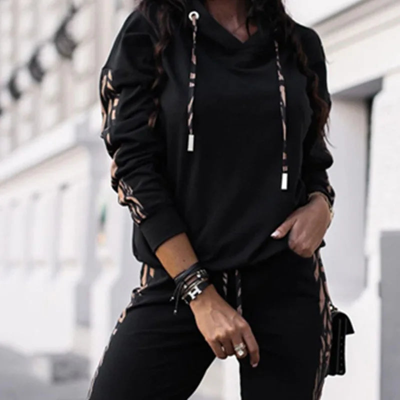 2024 Autumn European and American Women's Fashion Casual Two Piece Sportswear