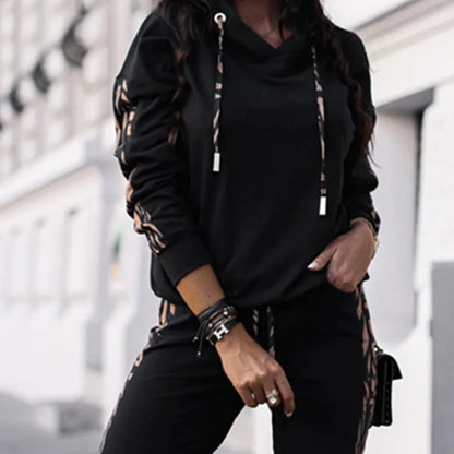 2024 Autumn European and American Women's Fashion Casual Two Piece Sportswear