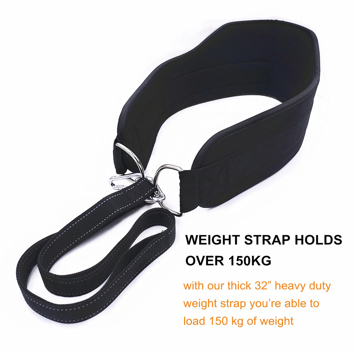 Fitness Weight Lifting Belt With Heavy Duty Strap Thick Neoprene Dip Belt Home Gym Pull Up Squat Crossfit Bodybuilding Training
