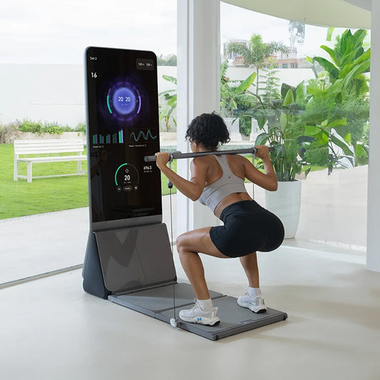 Luxury Hotel & Yacht Gym Mirror Smart Fitness Cable Machine for Sports Equipment Strength Training Exercises