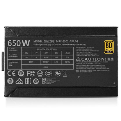 Cooler Master MWE GOLD 650W Full Module Electronic Game Computer Power Supply
