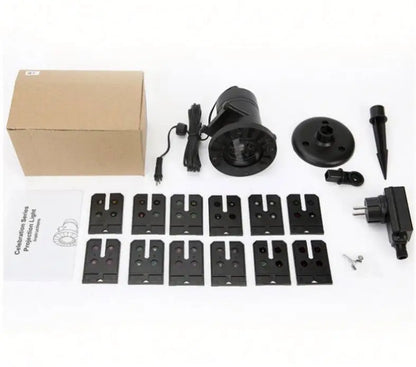 Outdoor Waterproof LED Snowflake Laser Projector with Remote Control