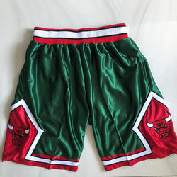 Embroidery Basketball Shorts Retro Sweat Vintage Bulls Magic Heat All Star Basketball Wear Shorts Zipper Pockets Just Men Don