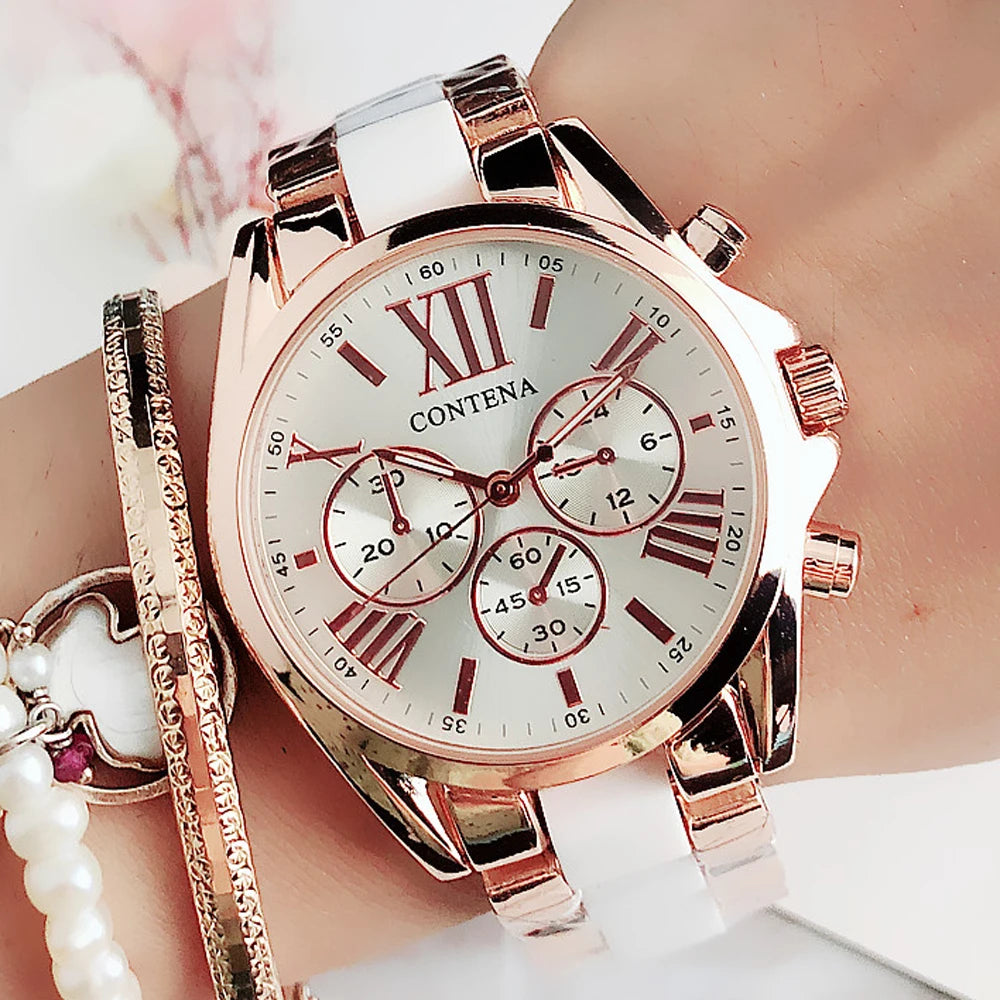 Ladies Fashion Pink Wrist Watch Women Watches Luxury Top Brand