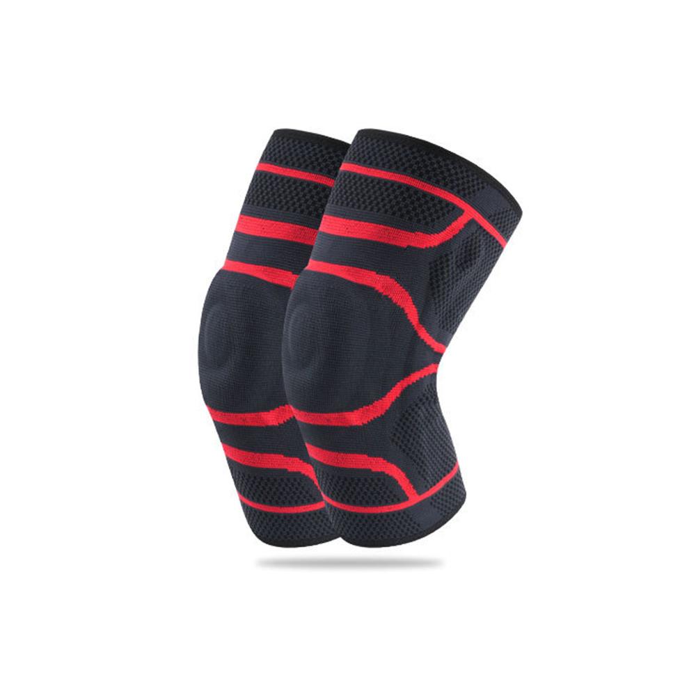 Custom Logo Breathable Basketball Athletic Sports Running Jogging Climbing Compression Silicone Knee Pad