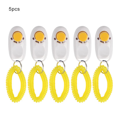 5pcs Dog Clicker Toys Pet Tranining Clicker Obedience Dog Cat Training Trainer