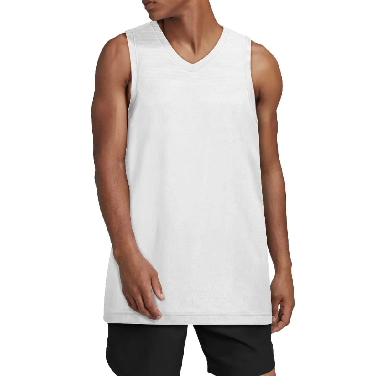 Sport Tank Top Men Basketball Jersey Clothes Polynesian Black and White Tribal Tattoo Totem Custom Sublimated Basketball Jersey