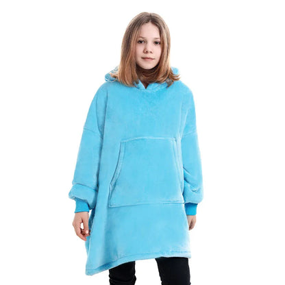 Sublimation Winter Pajamas Warm Hooded Blankets Wearable Blanket Oodie Oversized Hoodie Sherpa Custom Blanket Hoodie Oversized
