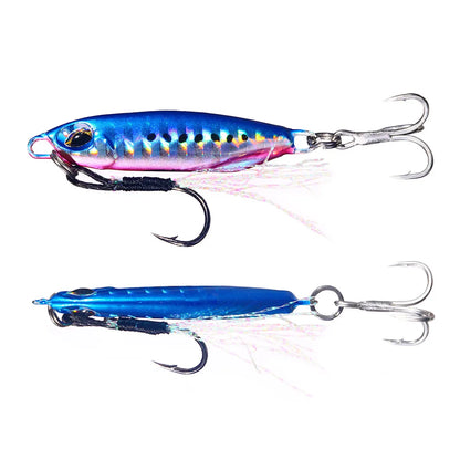 16G 32G Sinking Lead Jigging Fishing Lure Deep Sea Trolling Boat Fishing Saltwater Metal Jig Lure
