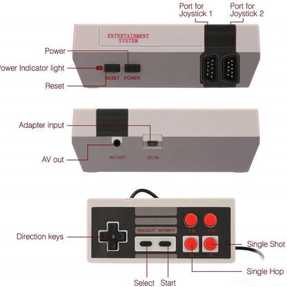 Mini Console Built-In 620 Game Retro Handheld Game Player Classic Nostalgic Games TV Video Console