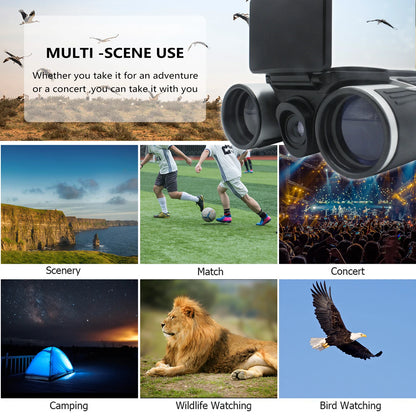 DT40 New 2.5K Resolution Digital Binoculars Camera 12X Optical Zoom 8X Digital Zoom Scope Camera Gadget Digital Telescope Camera