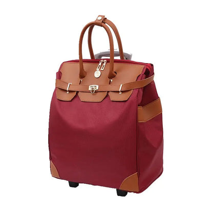 Women Travel Luggage Rolling Bags Women Carry on Hand Luggage Travel Trolley Bag Rolling Luggage Bags for Travel Bag on Wheels