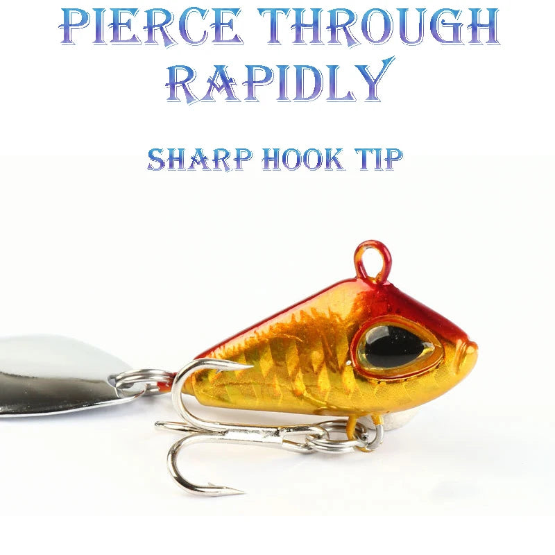 1pc 6/11/18/22g VIB Crankbaits Fishing Lure Spoon Wobble: The Ultimate Spin Jig Spinner Lures for Freshwater & Saltwater Fishing