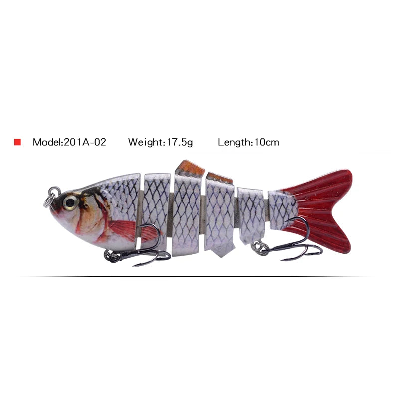 Fishing Bait Sinking Wobblers Fishing Tools 14cm28g17g Fishing LurefiShing Gaccessories  8 Segment Hard Lures for Fishing Lure