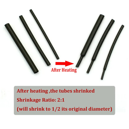 30PCS Carp Fishing Accessories Heat Shrink Tubes Rubber Sleeves Heating Shrink Tubing for Carp Ronnie Rigs Croase Fishing Tackle