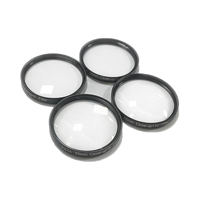 Massa Photographic Equipment Digital Camera Accessories 55MM Black Glass +2+4+8+10  Close Up  Camera Lens Filter