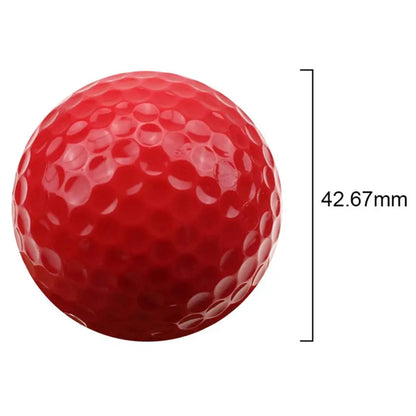 CRESTGOLF 6pcs/Pack Colorful Mini Golf Balls Two Piece Golf Practice Balls Training Golf Pelotas