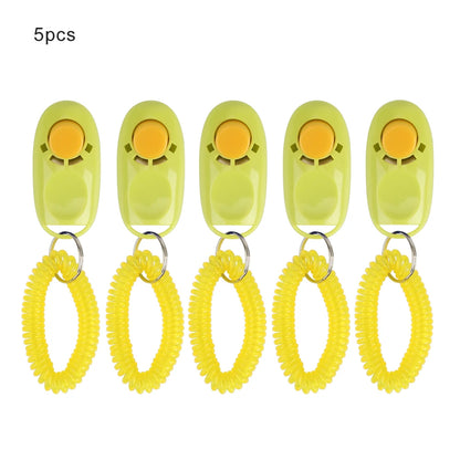5pcs Dog Clicker Toys Pet Tranining Clicker Obedience Dog Cat Training Trainer