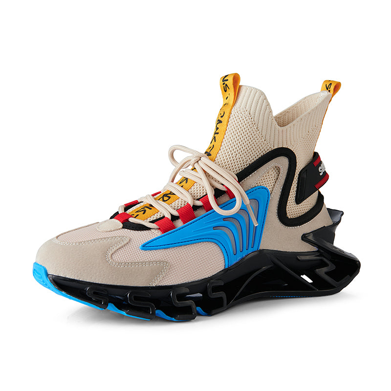 Men's Summer Ventilation Big Size High Help Basketball Shoes