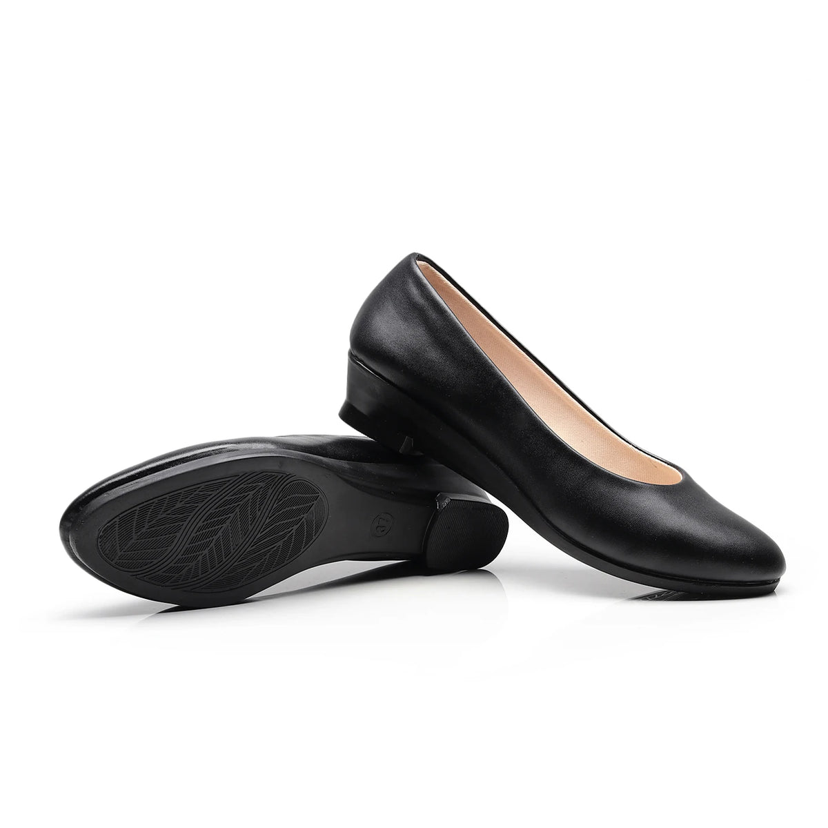 Women Ballet Shoes Black Women Wedges Casual PU Leather Shoes Office Work Boat Shoes Cloth Sweet Loafers Womens Classics Shoes