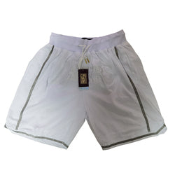 Embroidery Basketball Shorts Retro Sweat Vintage Bulls Magic Heat All Star Basketball Wear Shorts Zipper Pockets Just Men Don