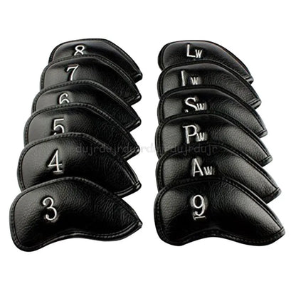 9/10/12Pcs Portable PU Golf Club Iron Head