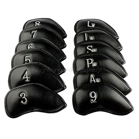 9/10/12Pcs Portable PU Golf Club Iron Head