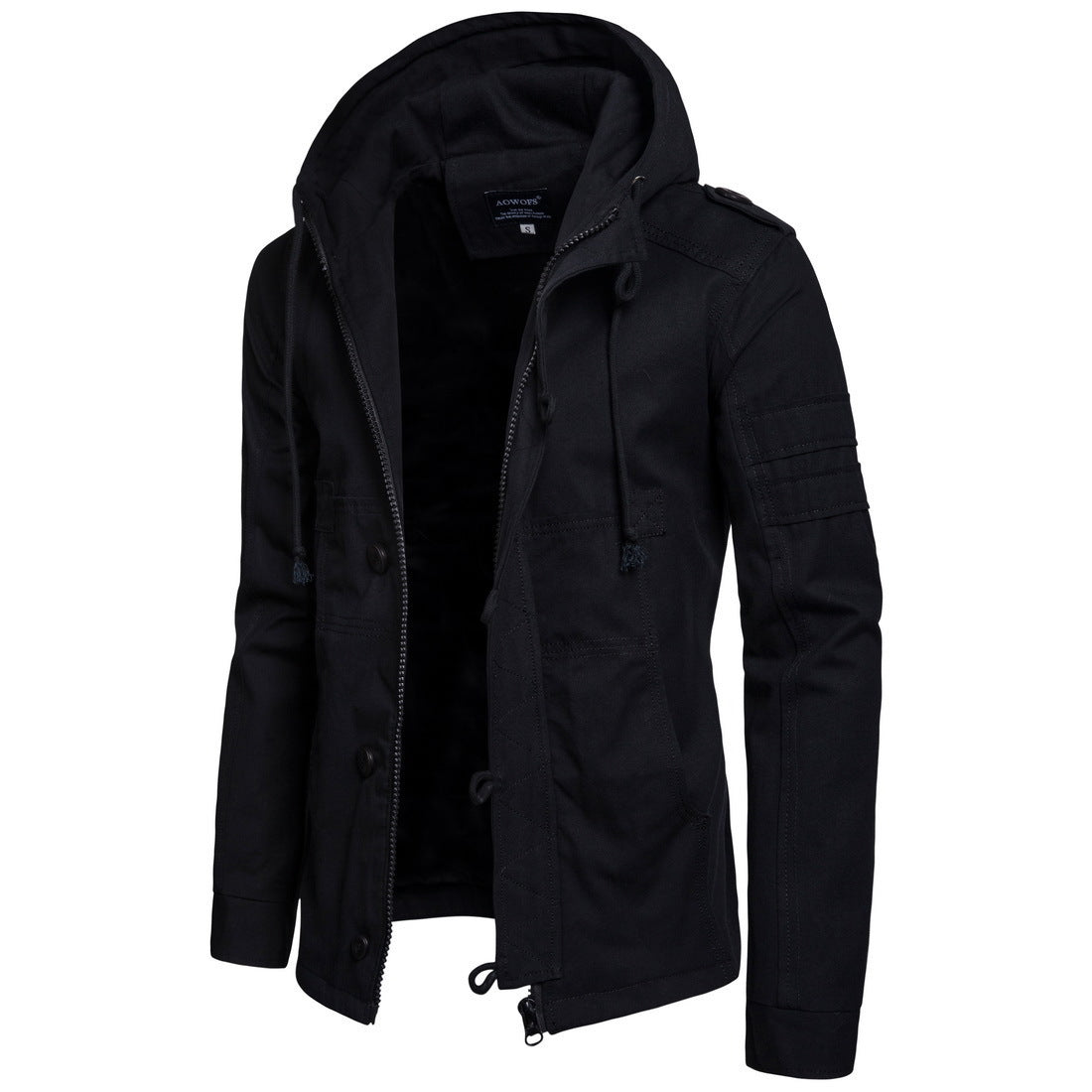 Zipper Trendy Mens Hoodie Men Jackets Casual  Mens Clothing Hoodie Fashion Coats Warm Fitted Outwear Windbreaker Winter Jacket