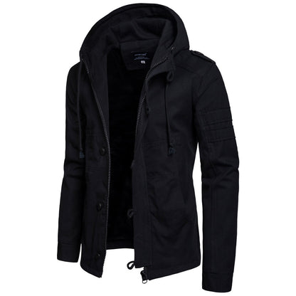 Zipper Trendy Mens Hoodie Men Jackets Casual  Mens Clothing Hoodie Fashion Coats Warm Fitted Outwear Windbreaker Winter Jacket