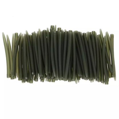 100PCS Terminal Carp Fishing Anti Tangle Sleeves Connect With Fishing Hook Rubber Tip Tube Positioner Terminal Fishing Tackles