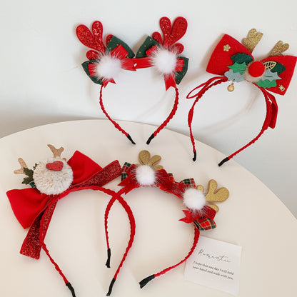 Christmas Antler Headband 2022 New Popular Lovely Antler Children's Holiday Birthday Party Hair Accessories Wholesale