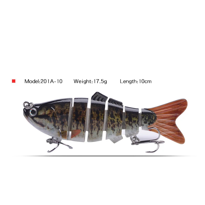 Fishing Bait Sinking Wobblers Fishing Tools 14cm28g17g Fishing LurefiShing Gaccessories  8 Segment Hard Lures for Fishing Lure