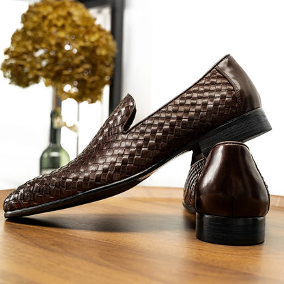 Hot Selling 2025  Men's Casual Formal Leather Genuine Dress Shoes Mens Loafers
